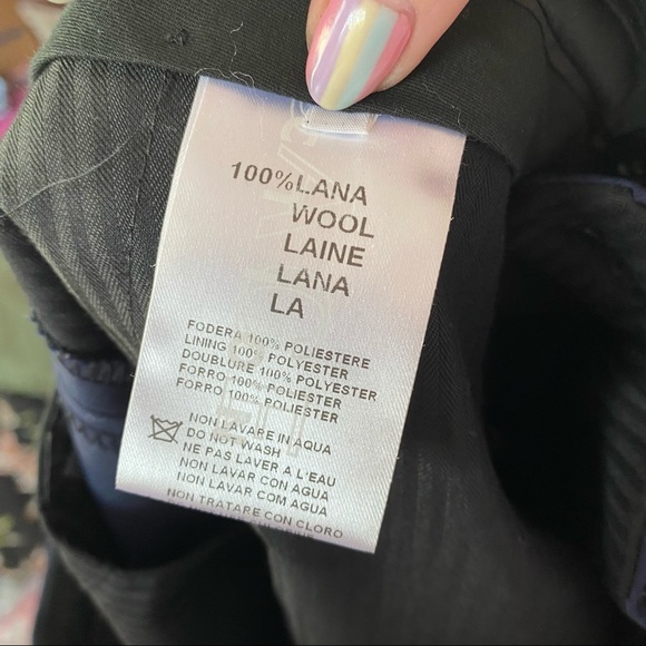 Versace Collection Navy Blue Men's Wool Dress Pants, size 54 - Picture 3 of 7